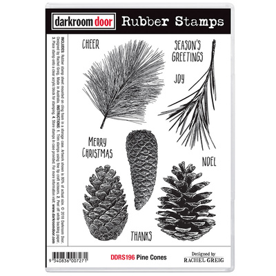 Rubber Stamp Set - Pine Cones