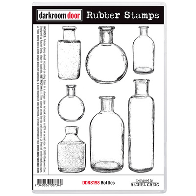 Rubber Stamp Set - Bottles