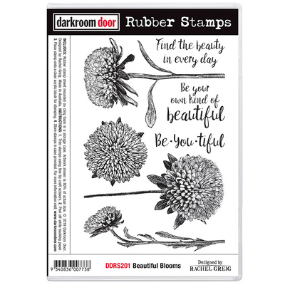 Rubber Stamp Set - Beautiful Blooms