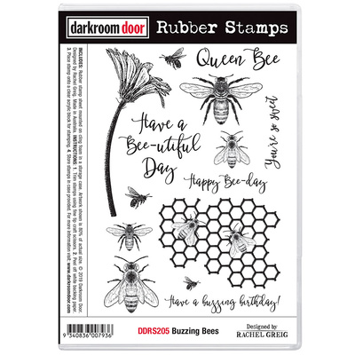 Rubber Stamp Set - Buzzing Bees