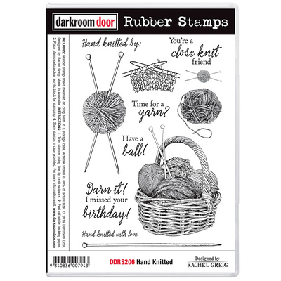 Rubber Stamp Set - Hand Knitted