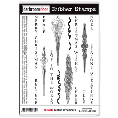 Rubber Stamp Set - Festive Ornaments