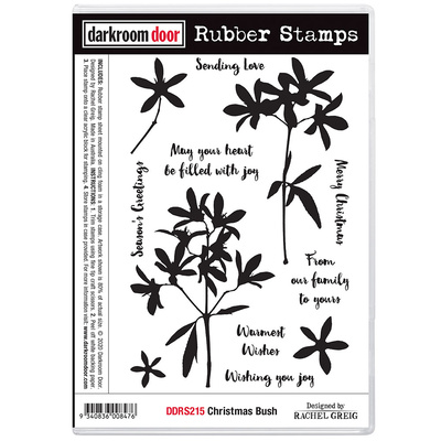Rubber Stamp Set - Christmas Bush