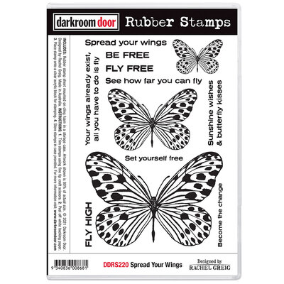 Rubber Stamp Set - Spread Your Wings