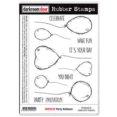 Rubber Stamp Set - Party Balloons