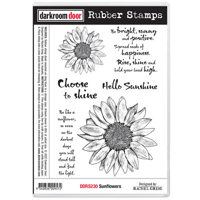 Rubber Stamp Set - Sunflowers