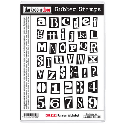 Rubber Stamp Set - Ransom Alphabet