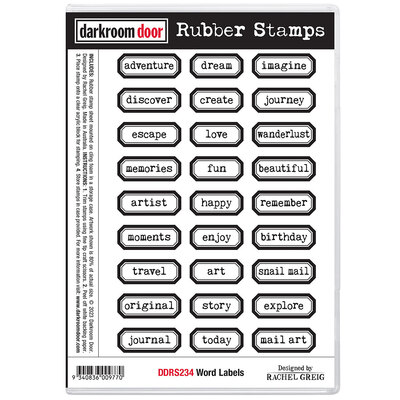 Rubber Stamp Set - Word Labels
