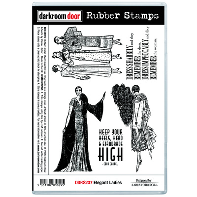 Rubber Stamp Set - Elegant Ladies