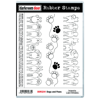 Rubber Stamp Set - Dogs and Paws