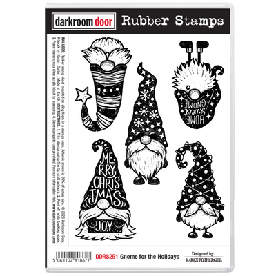 Rubber Stamp Set - Gnome for the Holidays