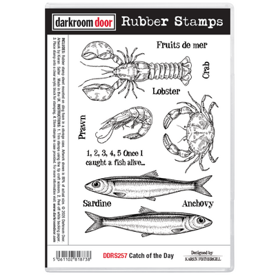 Rubber Stamp Set - Catch of the Day