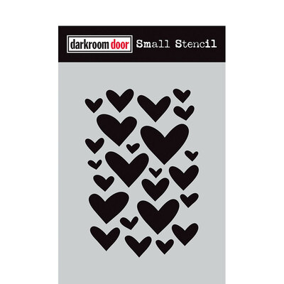 Small Stencil - Arty Hearts