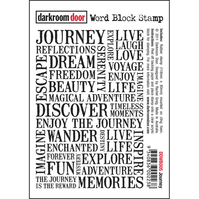 Word Block Stamp - Journey