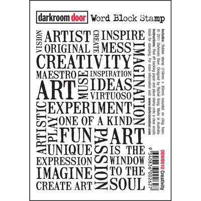 Word Block Stamp - Creativity
