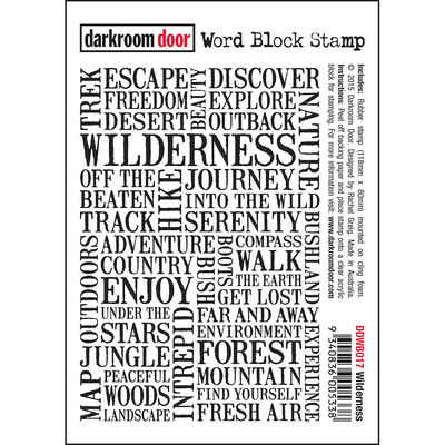 Word Block Stamp - Wilderness