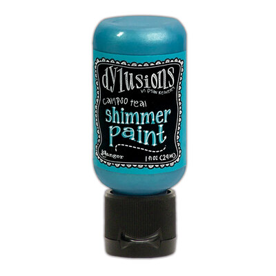 Dylusions Shimmer Paint - Calypso Teal
