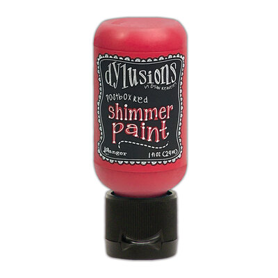 Dylusions Shimmer Paint - Postbox Red