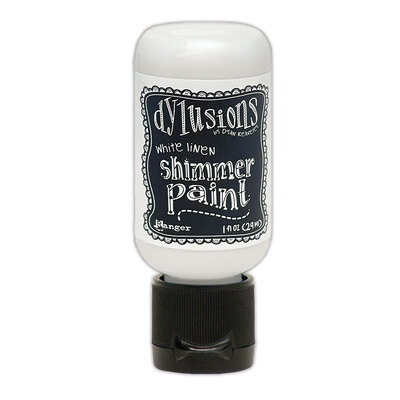 Dylusions Shimmer Paint - White Linen