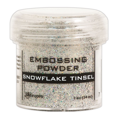 Embossing Powder Tinsel - Snowflake