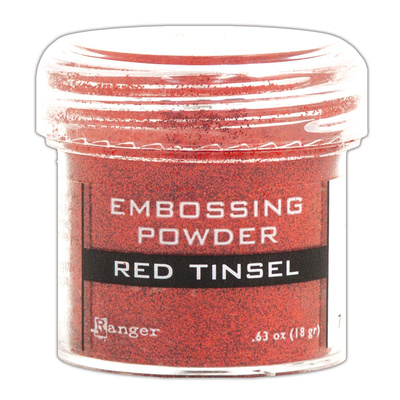 Embossing Powder Tinsel - Red
