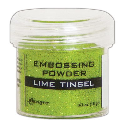 Embossing Powder Tinsel - Lime