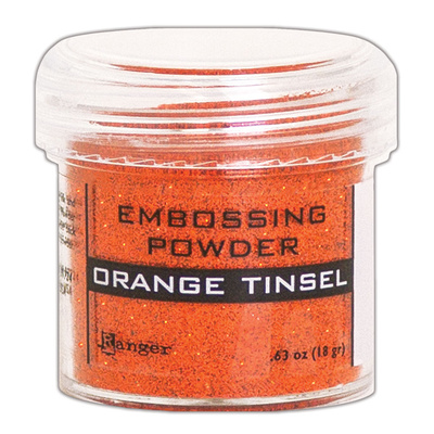 Embossing Powder Tinsel - Orange