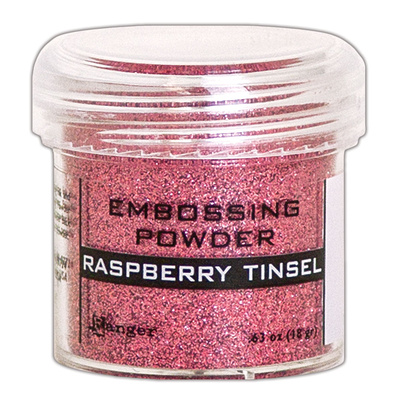 Embossing Powder Tinsel - Raspberry