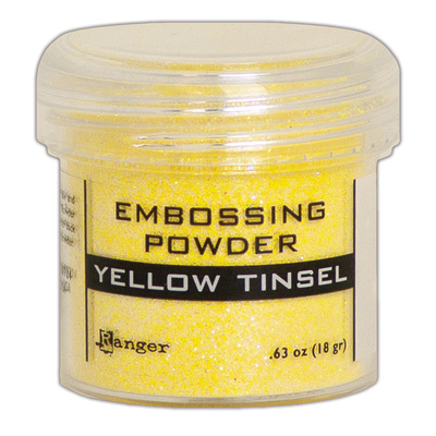 Embossing Powder Tinsel - Yellow