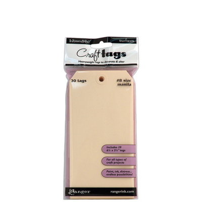 Tags Ranger Manilla No8 (20 Pack)