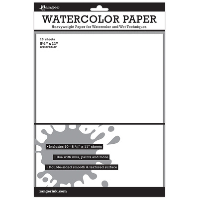 Watercolour Paper 8.5x11 (10 Pack)