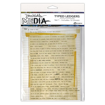 Dina Wakley MEdia Typed Ledgers - Set 1