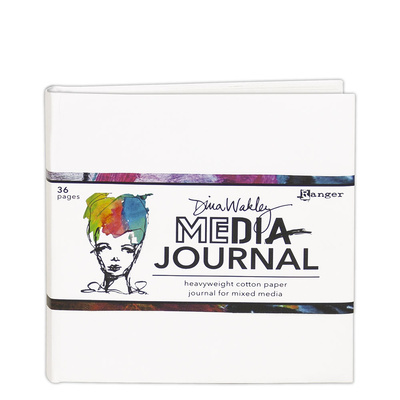 Dina Wakley Media Journal (6x6) - White