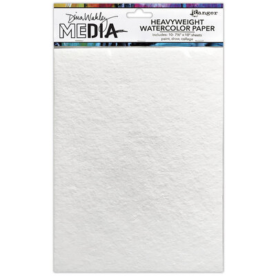 Dina Wakley MEdia Heavyweight Watercolour Paper (10 Pack)