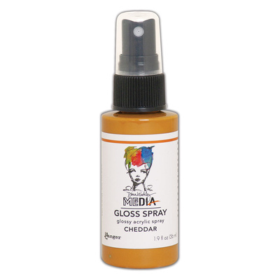 Dina Wakley MEdia Gloss Spray - Cheddar