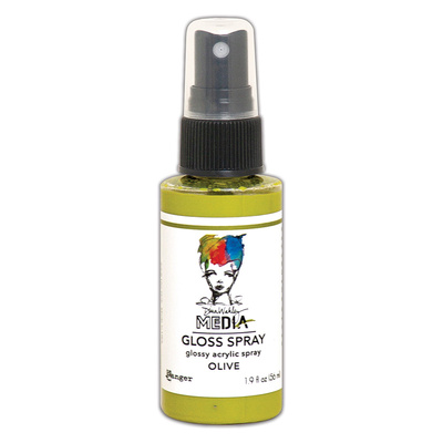 Dina Wakley MEdia Gloss Spray - Olive