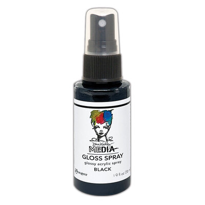 Dina Wakley MEdia Gloss Spray - Black