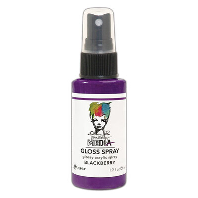 Dina Wakley MEdia Gloss Spray - Blackberry