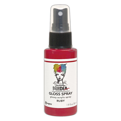 Dina Wakley MEdia Gloss Spray - Ruby