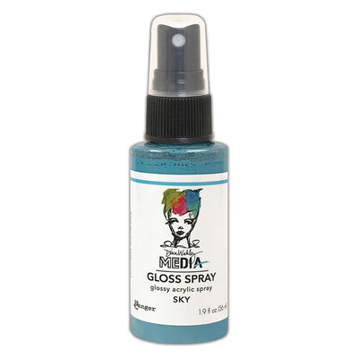 Dina Wakley MEdia Gloss Spray - Sky