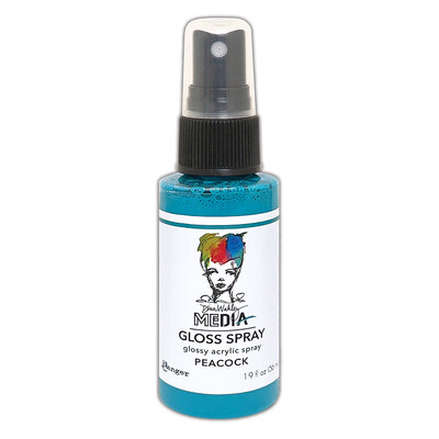 Dina Wakley MEdia Gloss Spray - Peacock