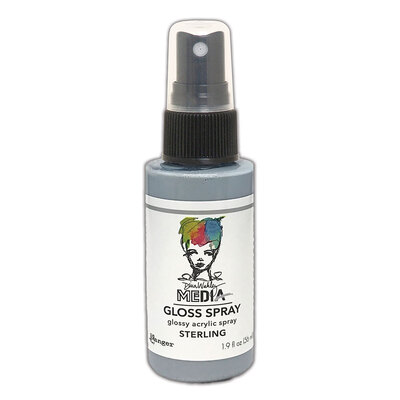 Dina Wakley MEdia Gloss Spray - Sterling