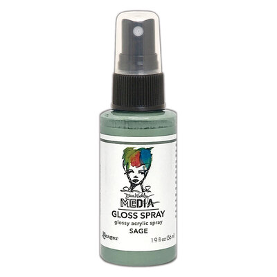Dina Wakley MEdia Gloss Spray - Sage