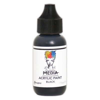 Dina Wakley MEdia Acrylic Paint - Black