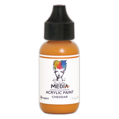 Dina Wakley MEdia Acrylic Paint - Cheddar