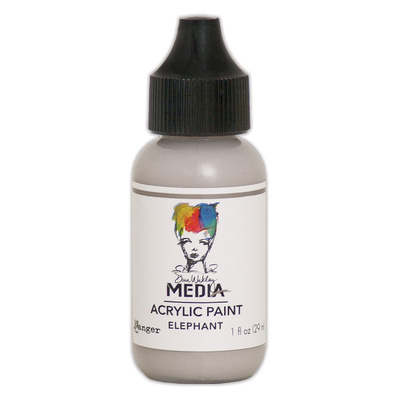 Dina Wakley MEdia Acrylic Paint - Elephant