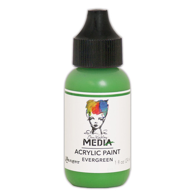 Dina Wakley MEdia Acrylic Paint - Evergreen