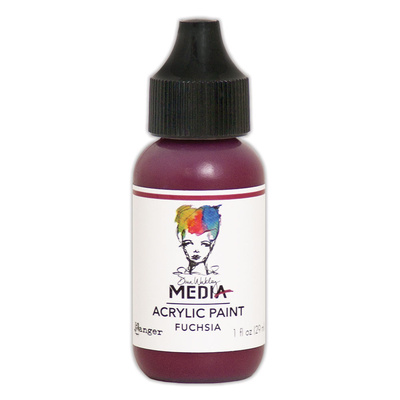 Dina Wakley MEdia Acrylic Paint - Fuchsia
