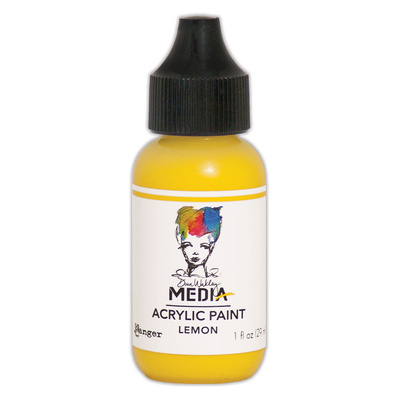 Dina Wakley MEdia Acrylic Paint - Lemon