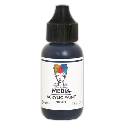 Dina Wakley MEdia Acrylic Paint - Night